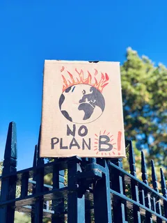 No Plan B sign for motivation and determination concept