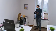 Office workers build respect by setting clear boundaries with coworkers